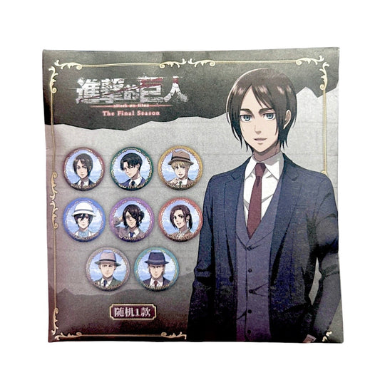 Attack on Titans The Other Shore Landing Series Tinplate Badge Blind Bag