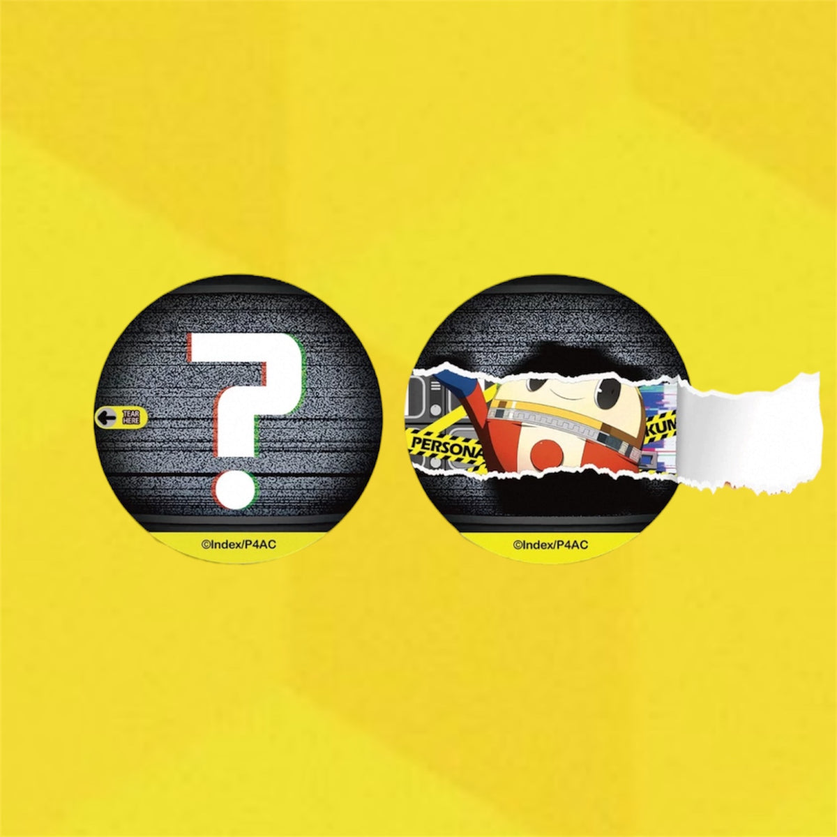 Persona 4 Character Tear and Peel Badge Blind Bag