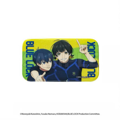 Blue Lock Rectangle Tin Badge