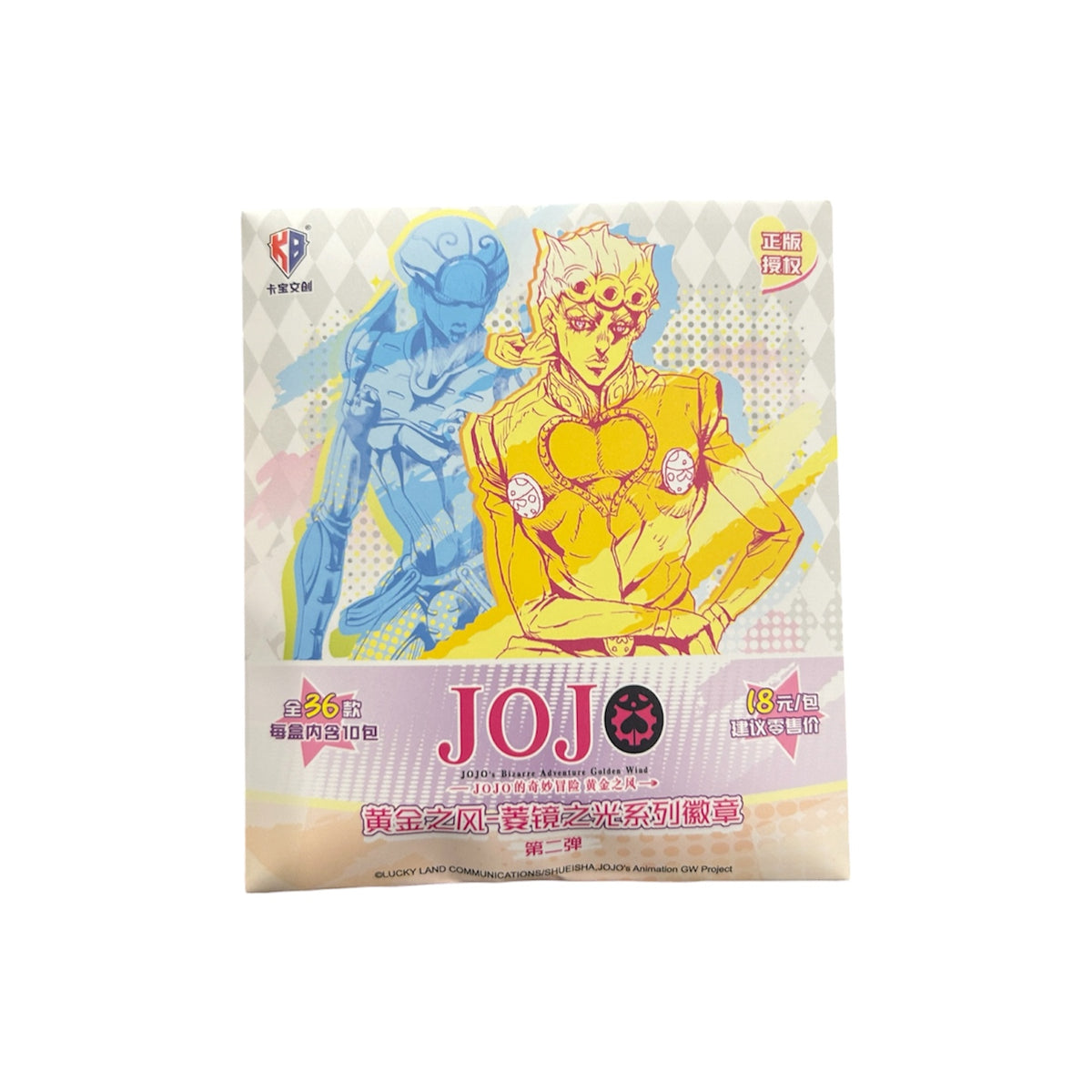 Jojo’s Bizarre Adventure Golden Wind Gold Part 2 Badge Blind Bag