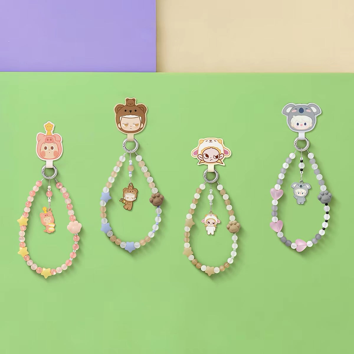 POP BEAN Pajama Party Series Mobile Phone Chain Blind Box