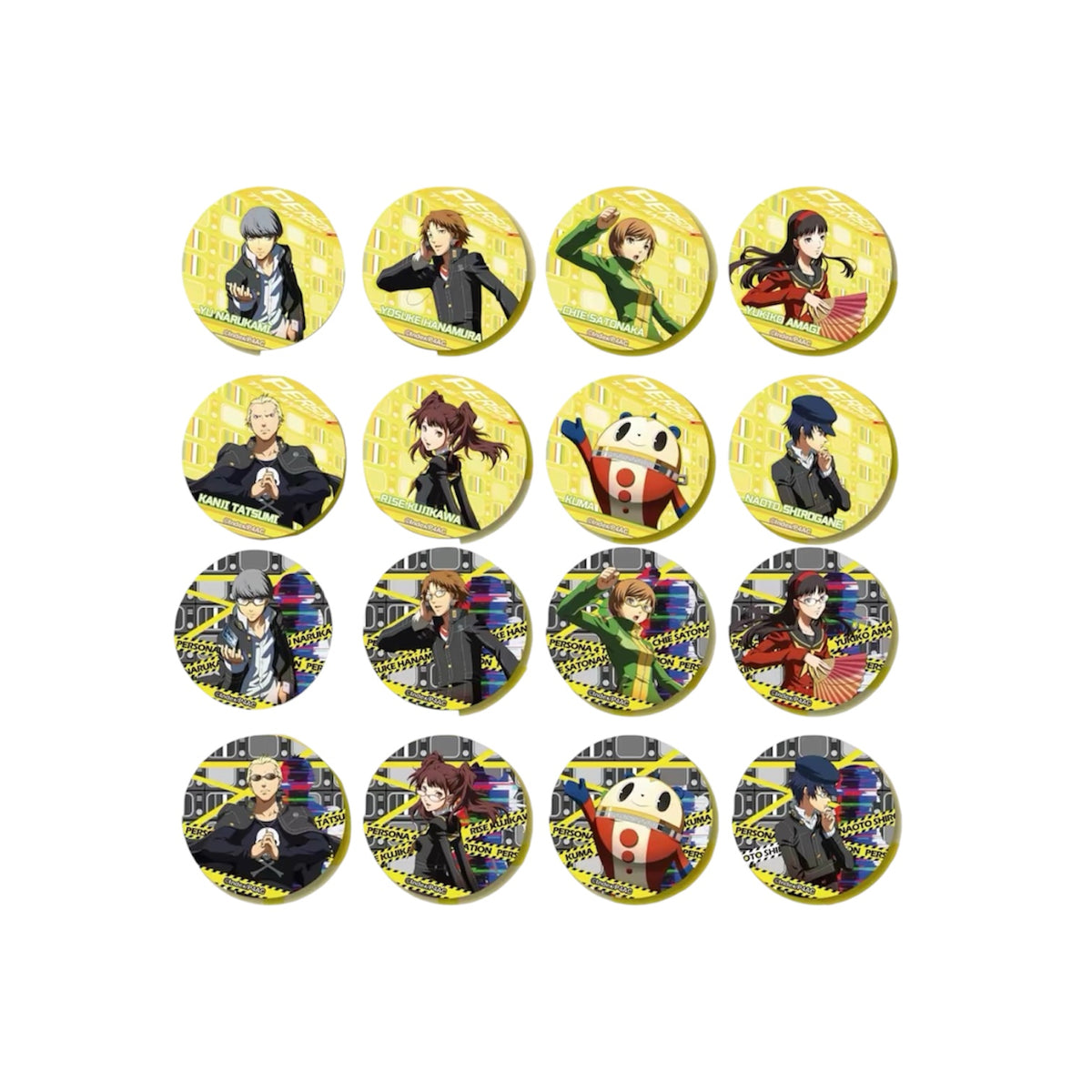 Persona 4 Character Tear and Peel Badge Blind Bag