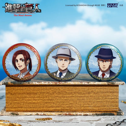 Attack on Titans The Other Shore Landing Series Tinplate Badge Blind Bag