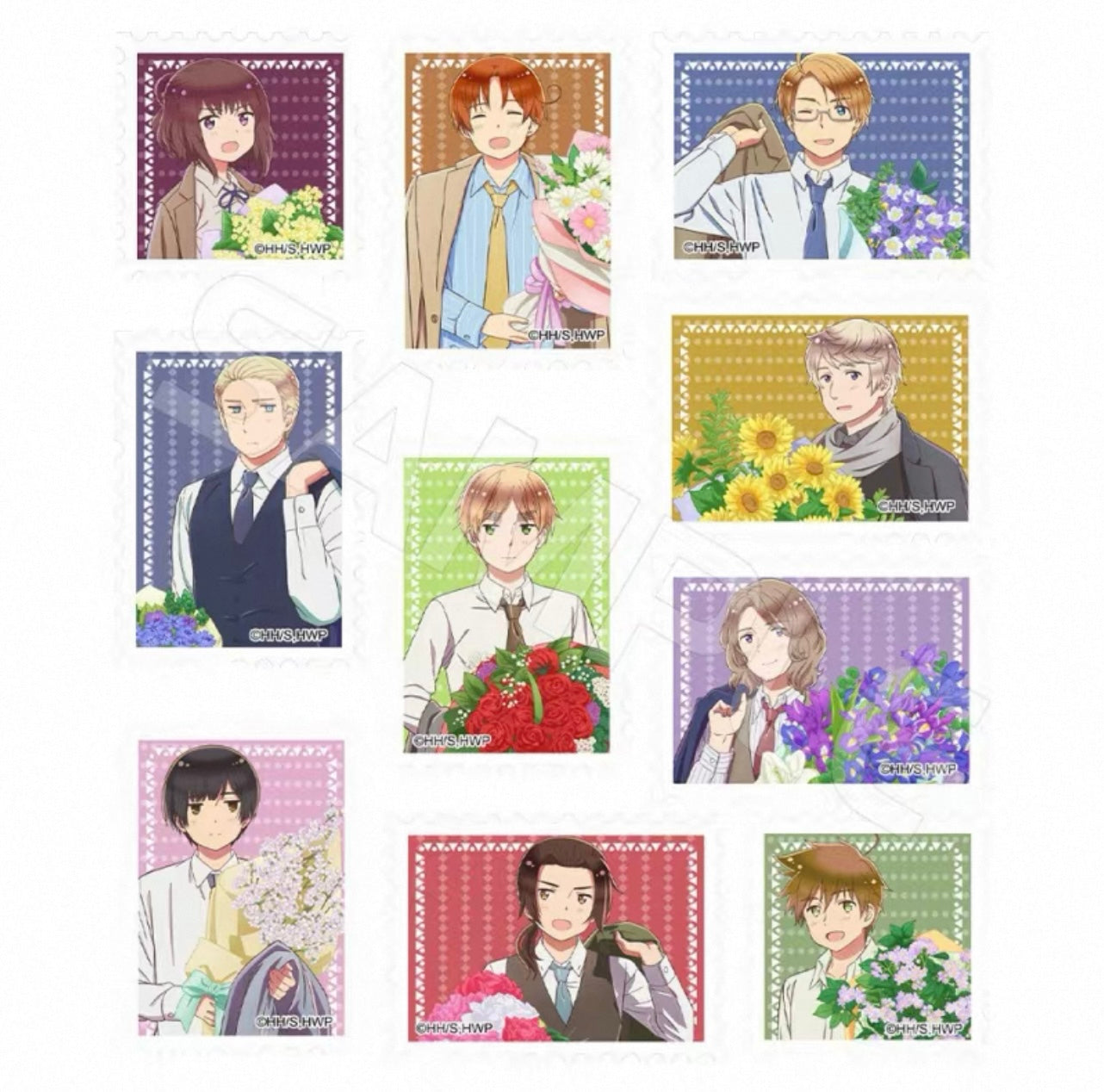 Hetalia World Star Sticker Sheet