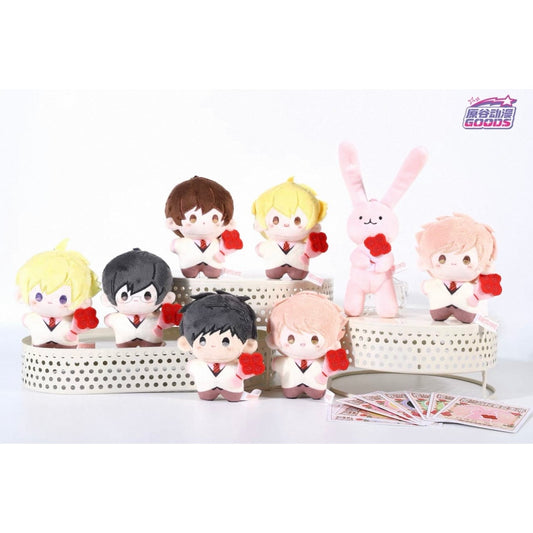 Ouran High School Host Club Scarlet and White Rose Moe Series Plush Keychain Blind Box
