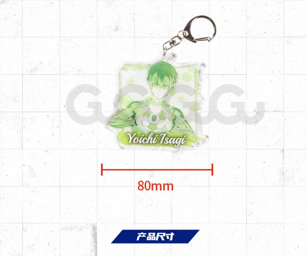 Blue Lock Watercolour Series Acrylic Keychain