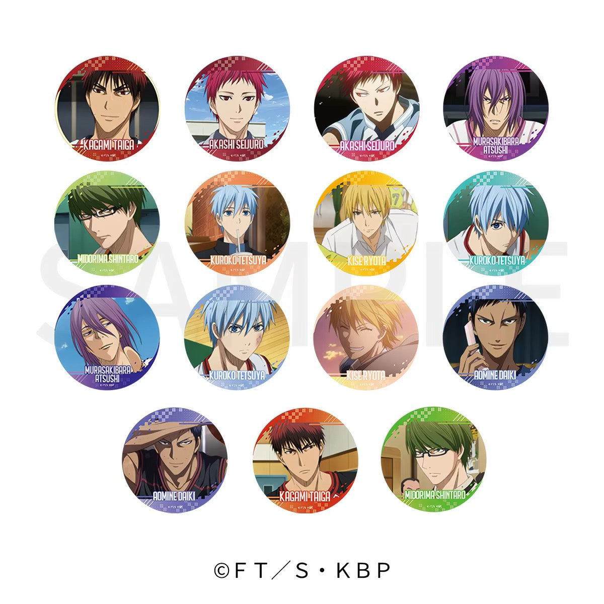 Kuroko’s Basketball Tinplate Badge Blind Bag