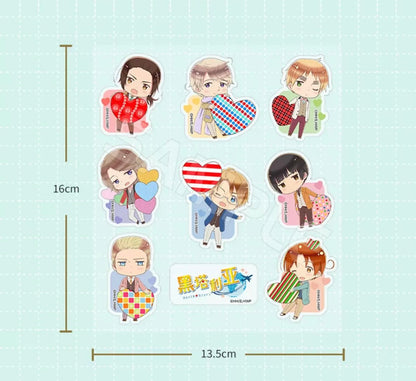 Hetalia World Star Sticker Sheet
