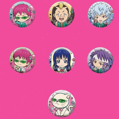 The Disastrous Life of Saiki K. Tinplate Badge Q Version Blind Bag