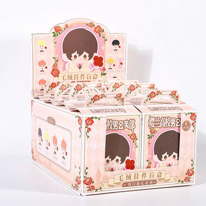 Ouran High School Host Club Scarlet and White Rose Moe Series Plush Keychain Blind Box