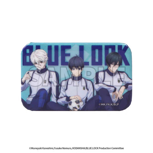 Blue Lock Rectangle Tin Badge