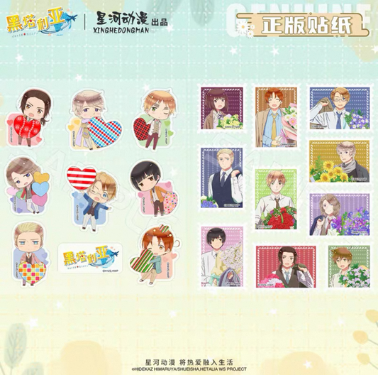 Hetalia World Star Sticker Sheet