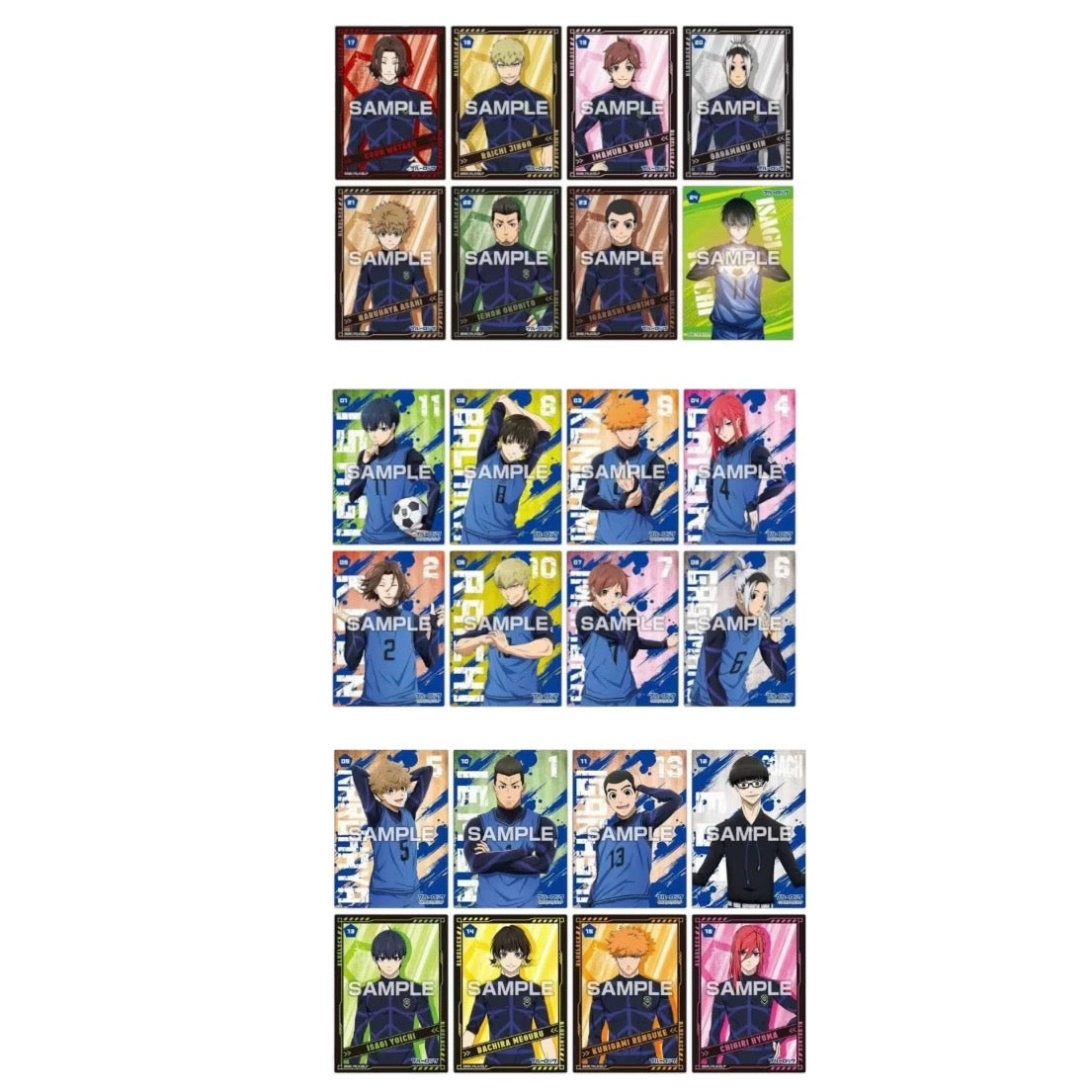 Blue Lock Clear Card Collection