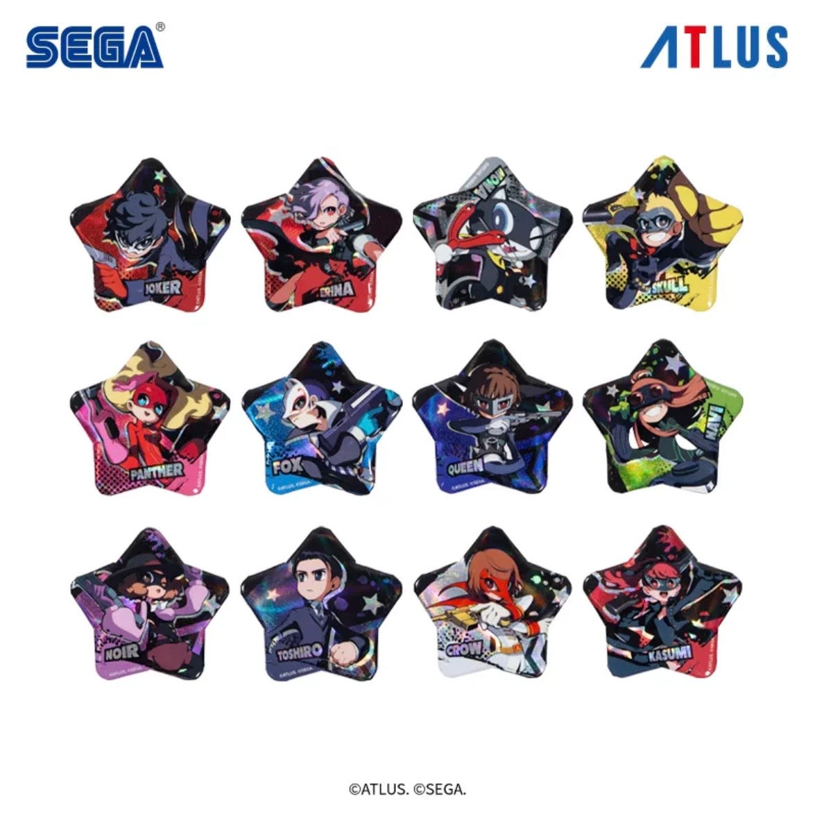 SEGA Persona 5 Blind Bag Star Tinplate Badge